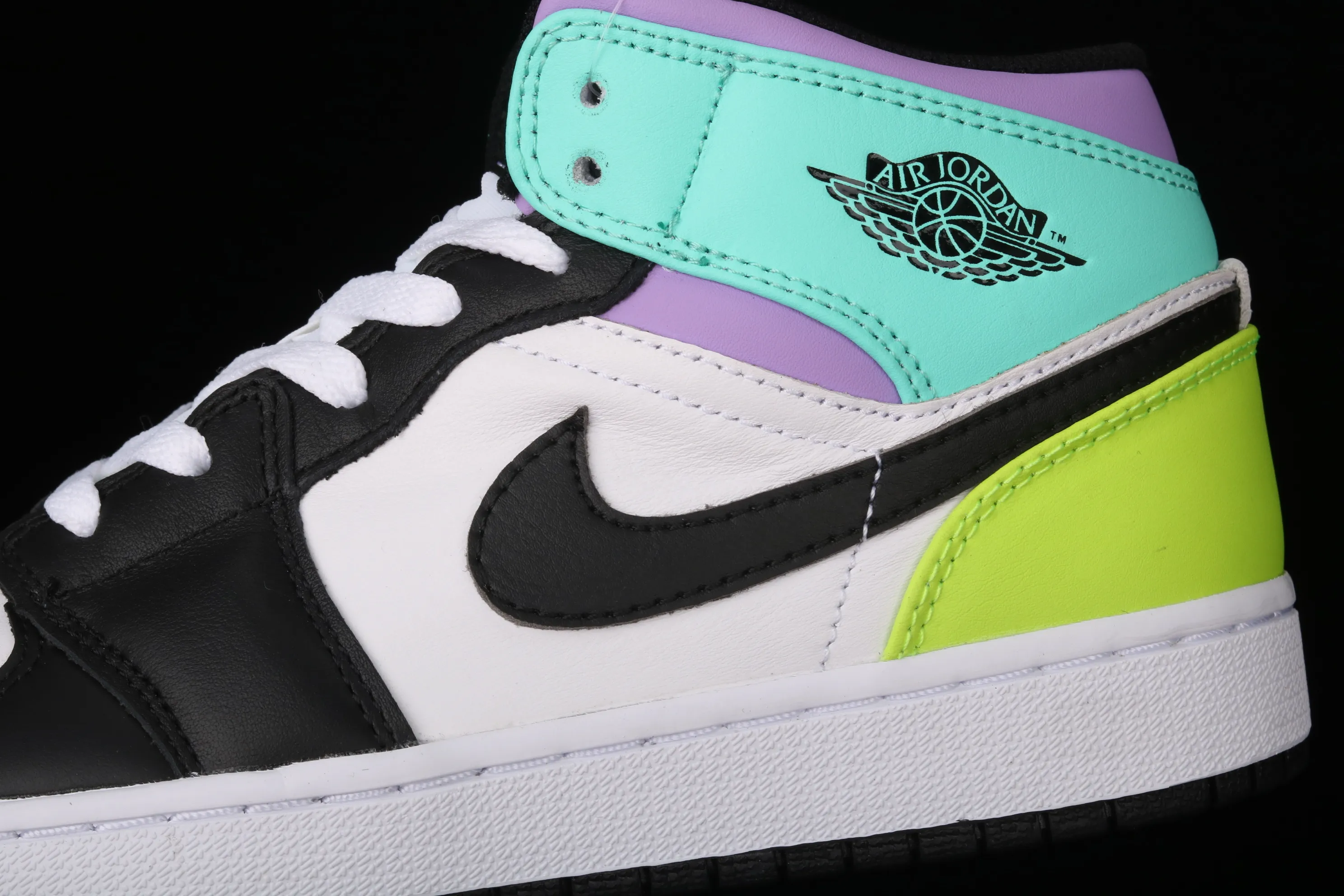 All categories Air Jordan Jordan series basketball shoes Air Jordan 1 Mid Air Jordan1 Low AJ1 Joe 1 blue purple red Zhongbang basketball shoes 554725-175